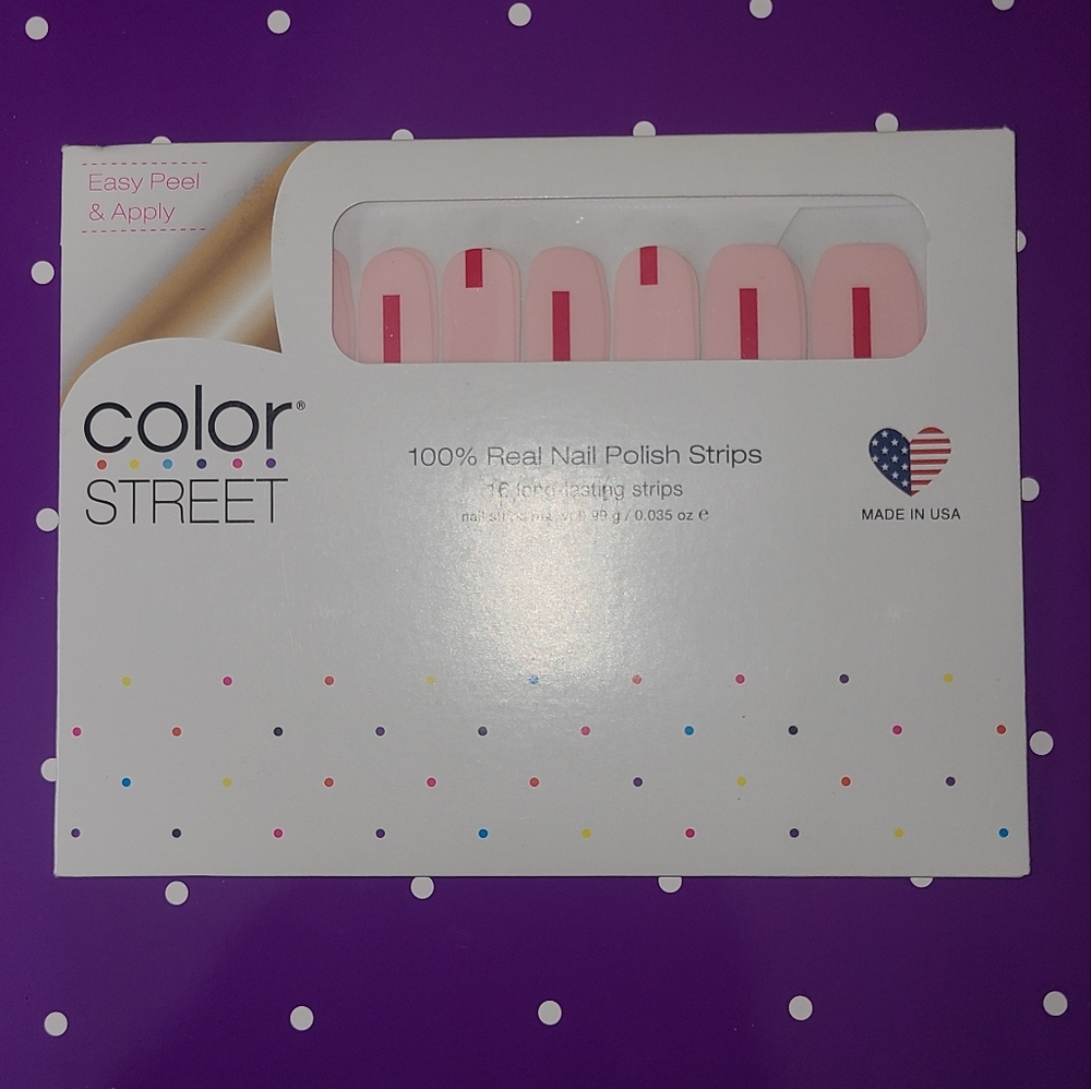 Color Street Pink Nail Polish Strips- Retired Set